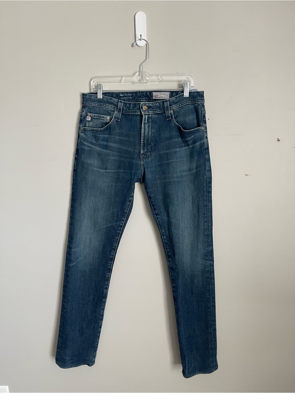 AG Adriano Goldschmied Tellis Modern Slim Dark Blue Denim Jeans Sz 32x33